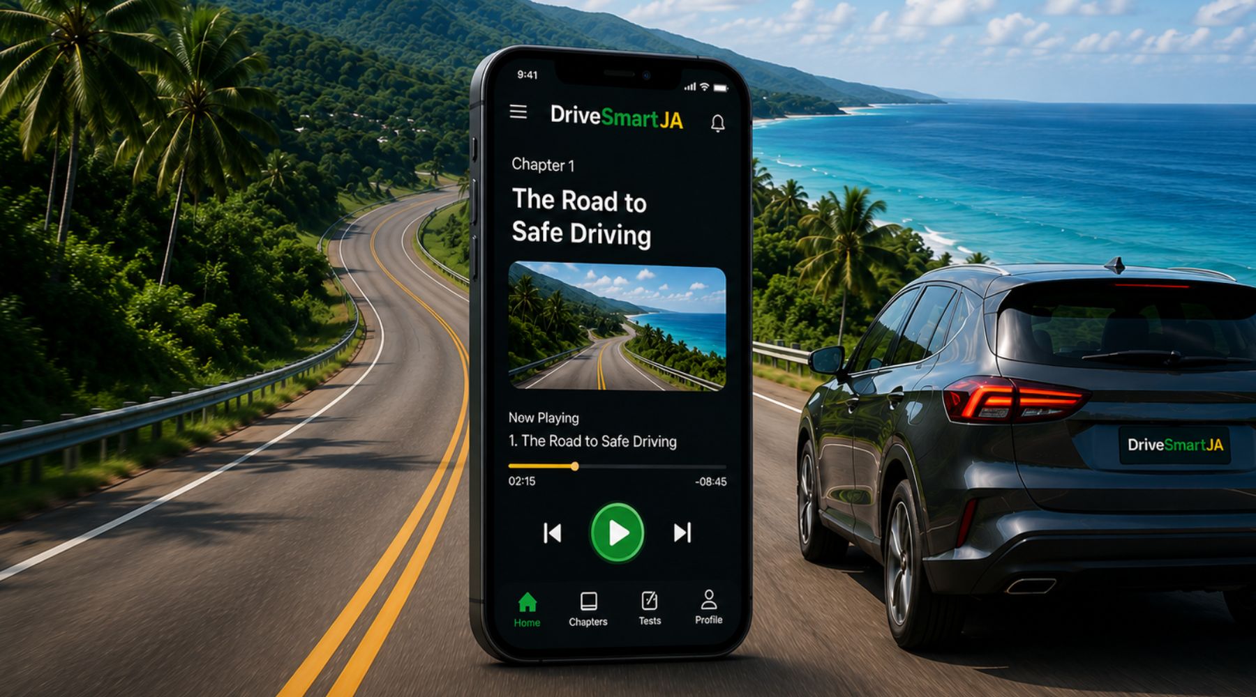 Jamaican coastal road